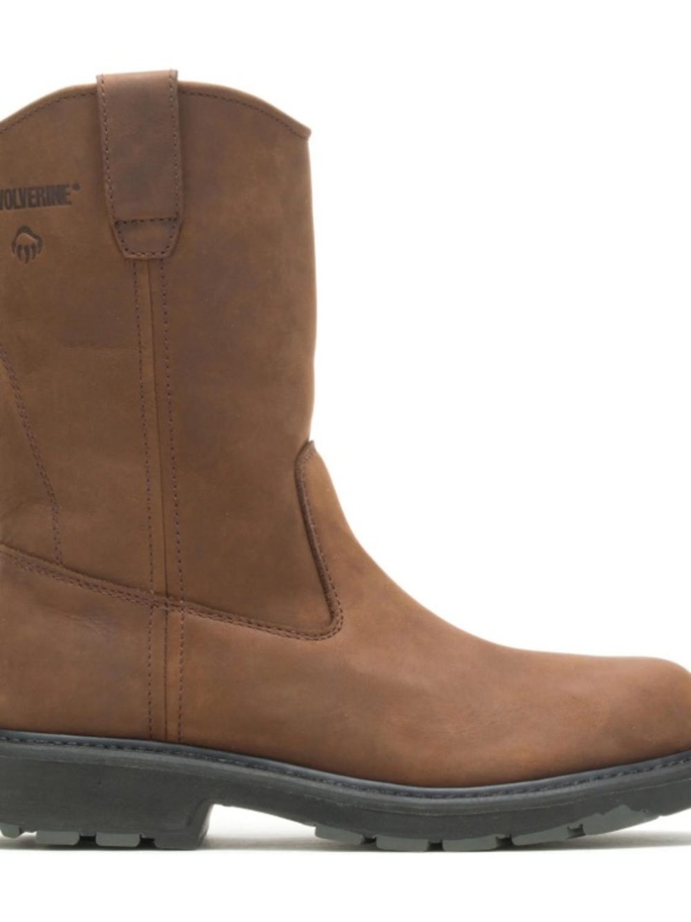 Wolverine Men DD Wellington Work Boots Leather Steel Toe • Size 10M • Fast Ship!